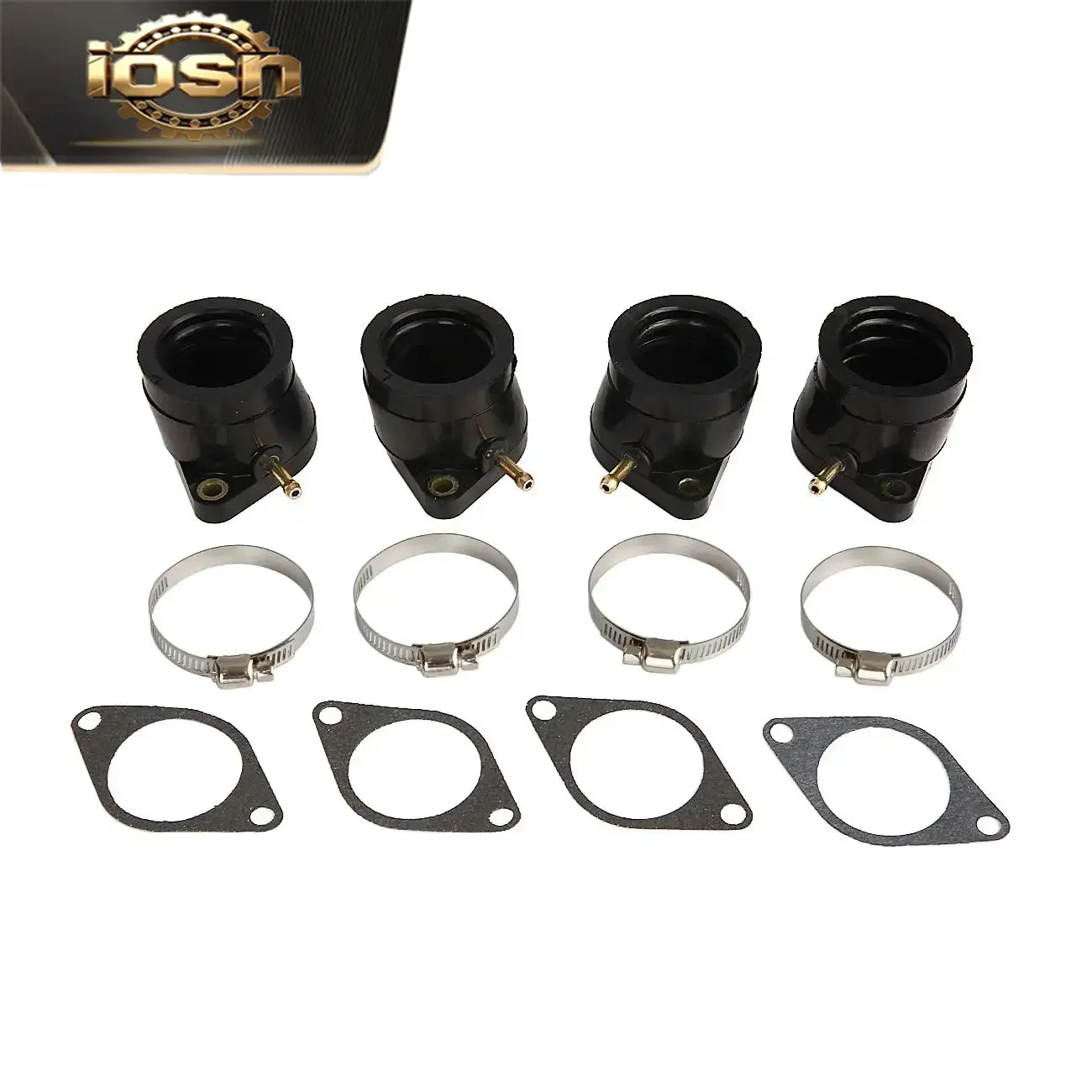 iosn 4 pcs Carburetor Intake Manifold Boot Adapter for Yamaha XJ650 XJ750 Maxim Seca 1981 1982 1983 5G2135860200  5G2135960100