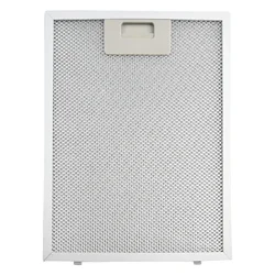 Filtro de campana extractora, filtro de grasa, ventilación, aspirador de aluminio, 30x24CM, Extractor de cocina, malla de grasa metálica, 1 ud.