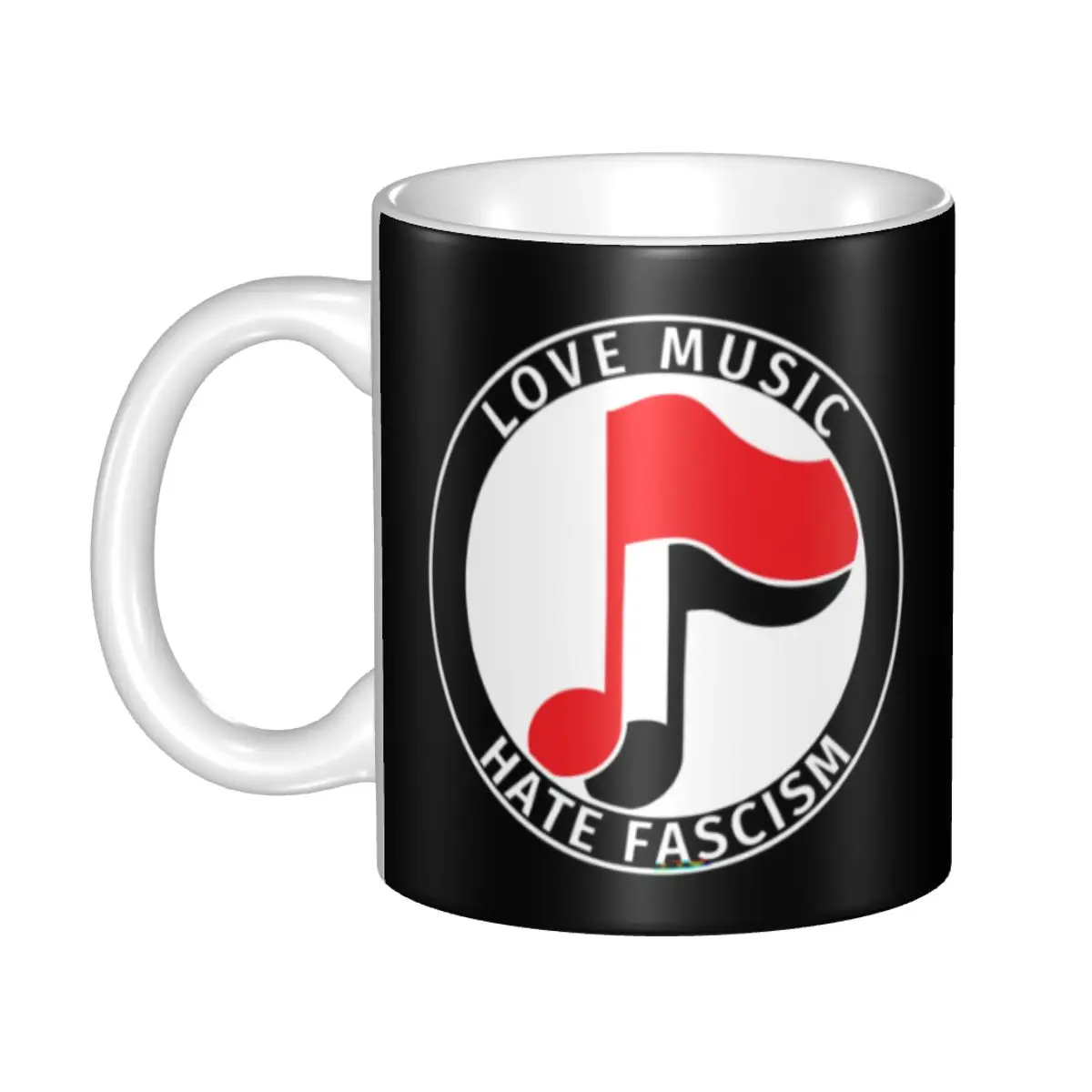 

Antifa Love Music Coffee Mugs DIY Personalized Ceramic Milk Tea Mug