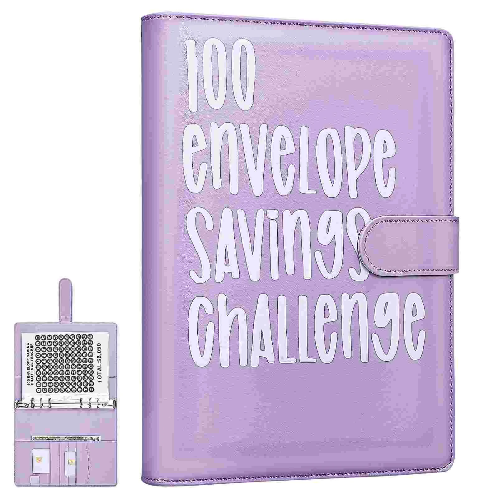 Money Saving Ledger Challenge Book Savings With Cash Envelopes Binder 2340X1750X350CM Organizer For Lovers