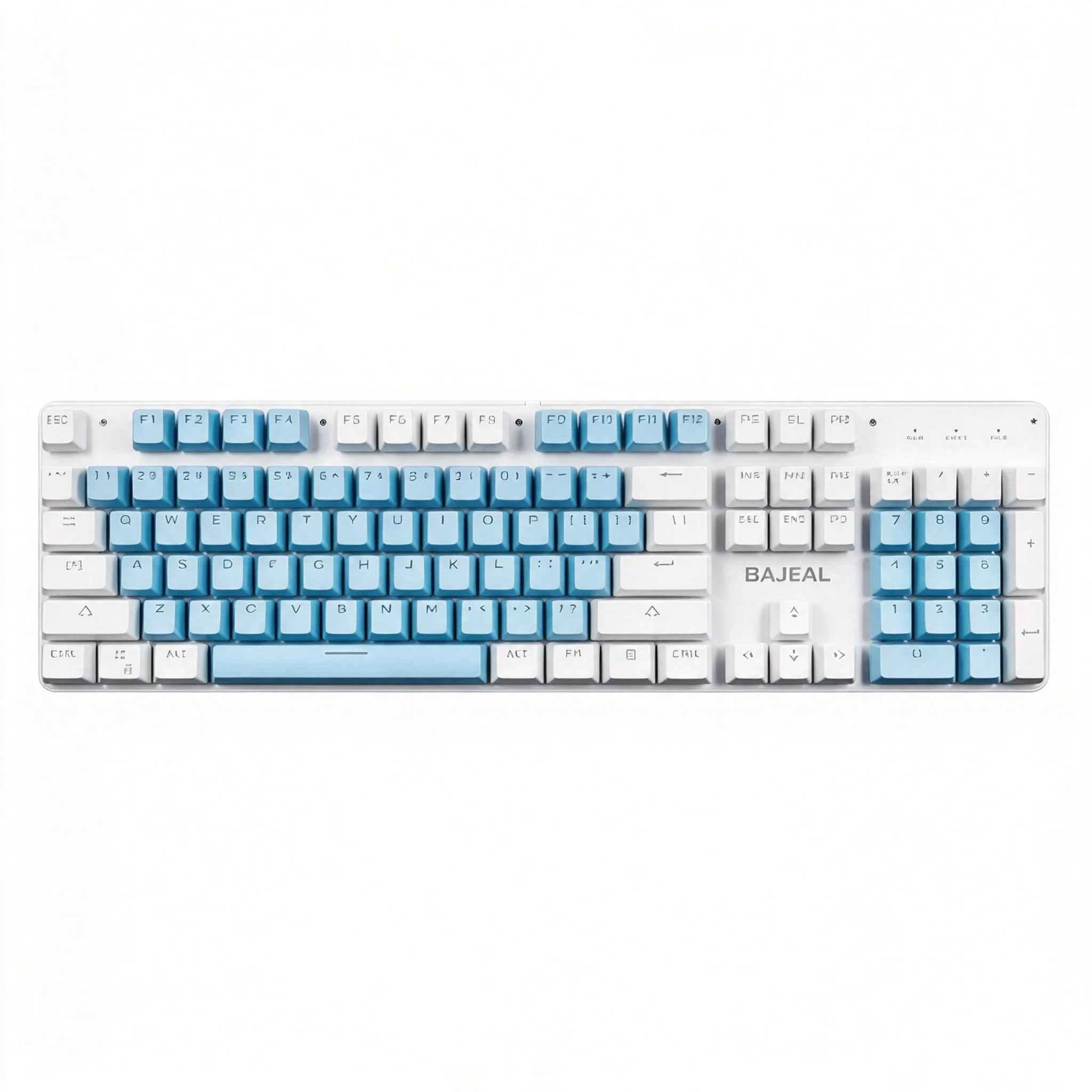 BAJEAL K500 Mechanical Keyboard Red Axis Dual-Color Plug-and-Play for Computer Gaming Esports - Genuine Gaming Keybaord