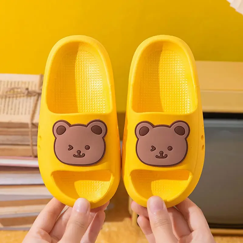 Zapatillas para niños EVA lindos dibujos animados niños y niñas zapatos de frijol para niños medianos y grandes sandalias de verano para padres e hijos