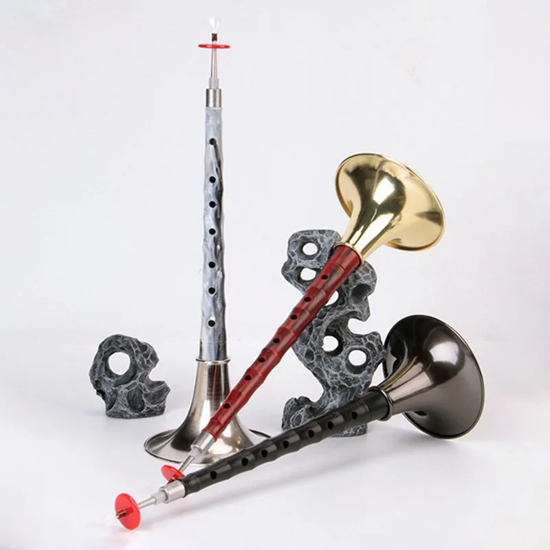 

D Key Beginner Suona Adult Professional Performance Suonas Traditional Chinese Detachable Suona Horn Folk Play Brass Instruments