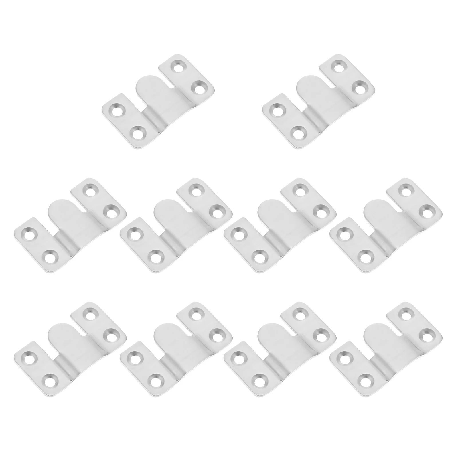 

12pcs Mirror Frame Hanging Brackets Stainless Steel Z Clips For Wall Mounting Picture Frames Dressing Mirrors Headboards Sofas
