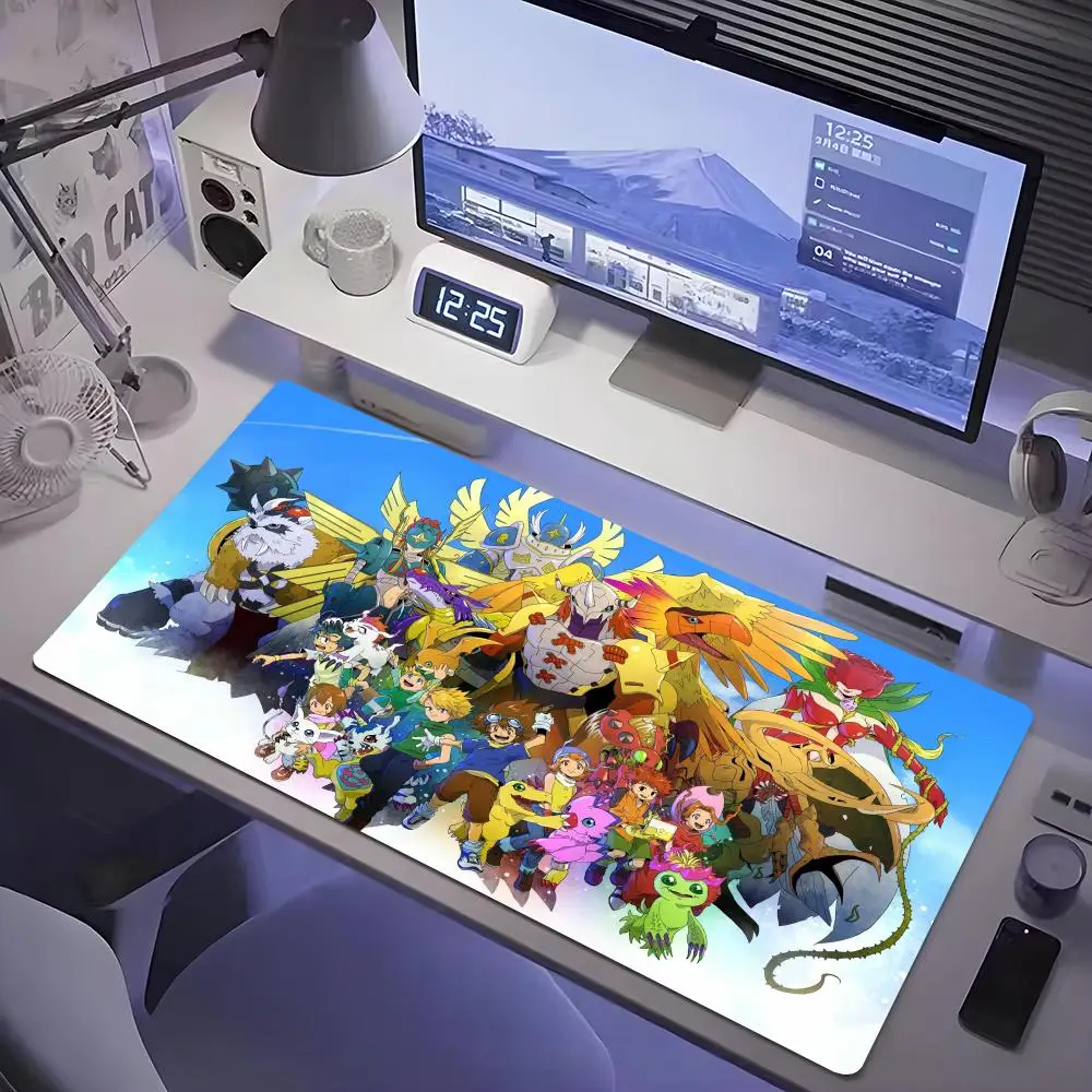 

digimon Mouse Pad Tablet mouse Pad Laptop xl desktop mouse pad, cute HD Rainbow Gaming keyboard pad, csgo Player, 90x40