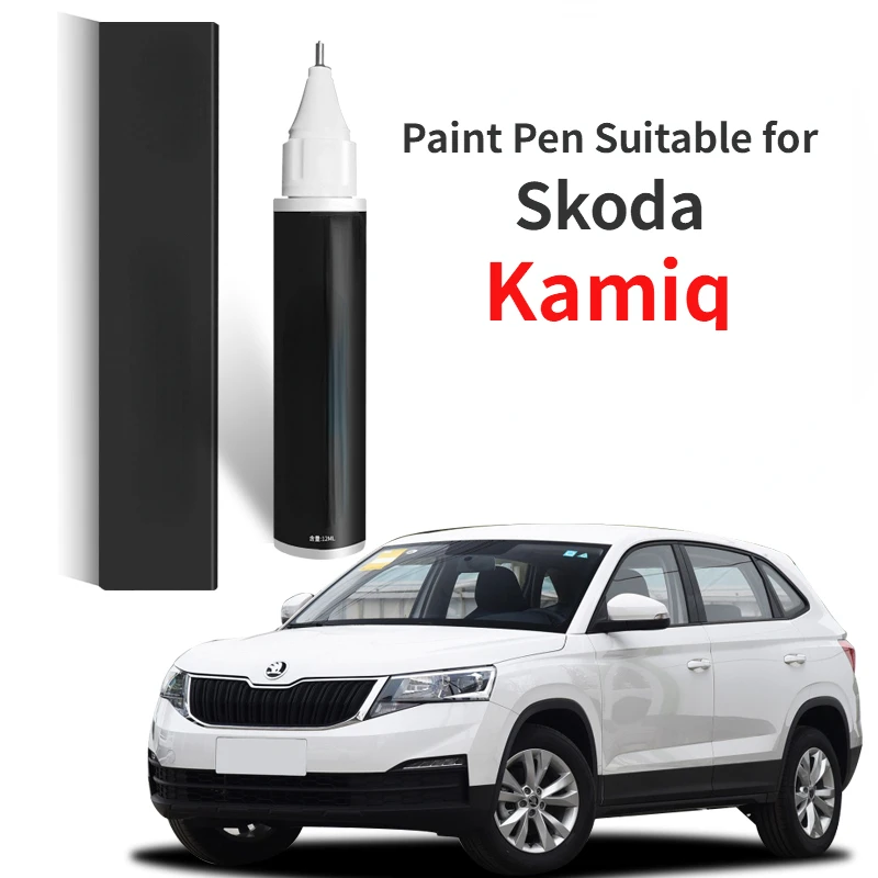 Paint Pen Suitable for Skoda Kamiq Paint Fixer White Special Kamiq Car Supplies Modification Accessories Original Car Paint