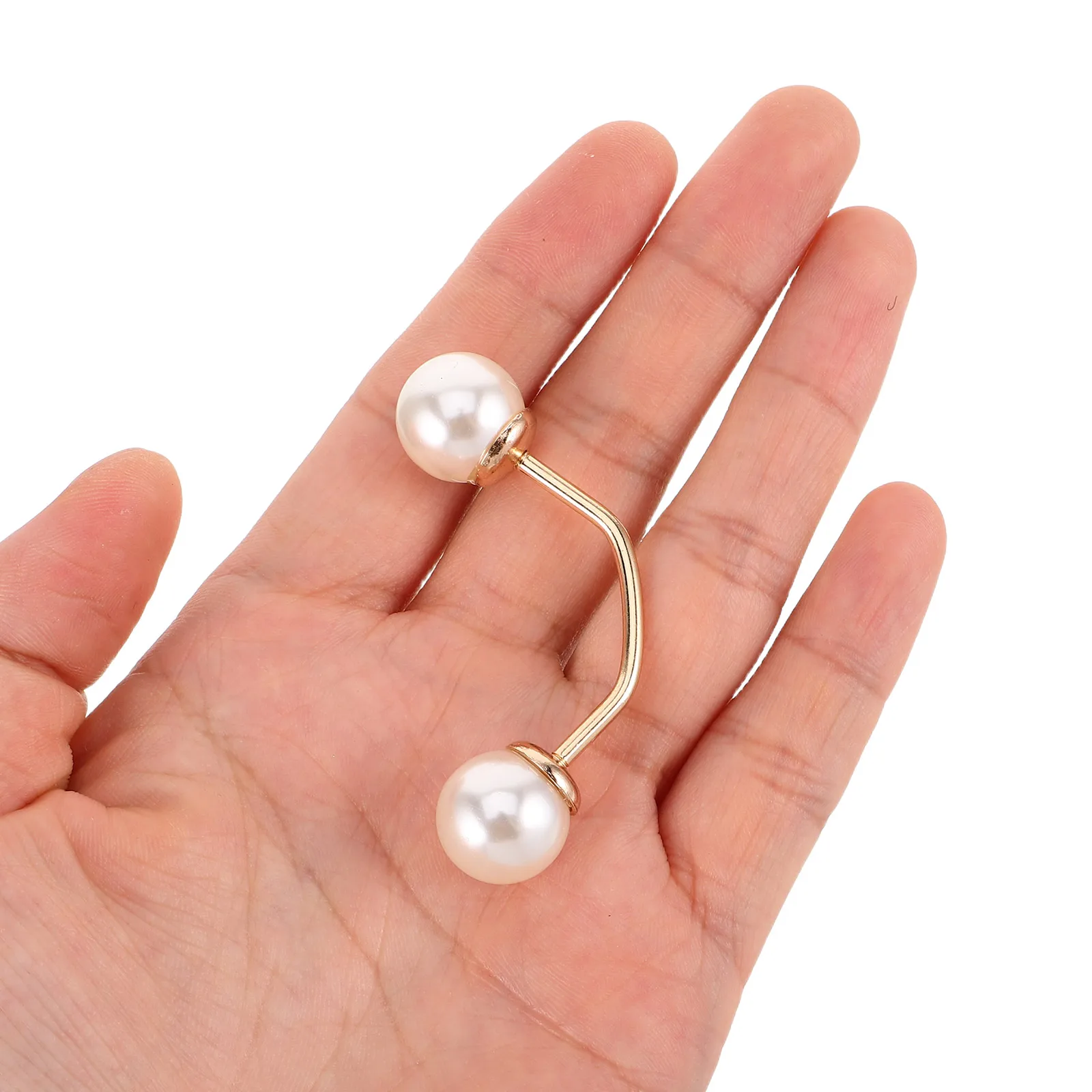

5pcs Anti-Flashing Metal Rhinestones Brooch Pins Hidden Safety Clasp Decorative Snap for Women Clothing Lapel Pin Fixed Shaped
