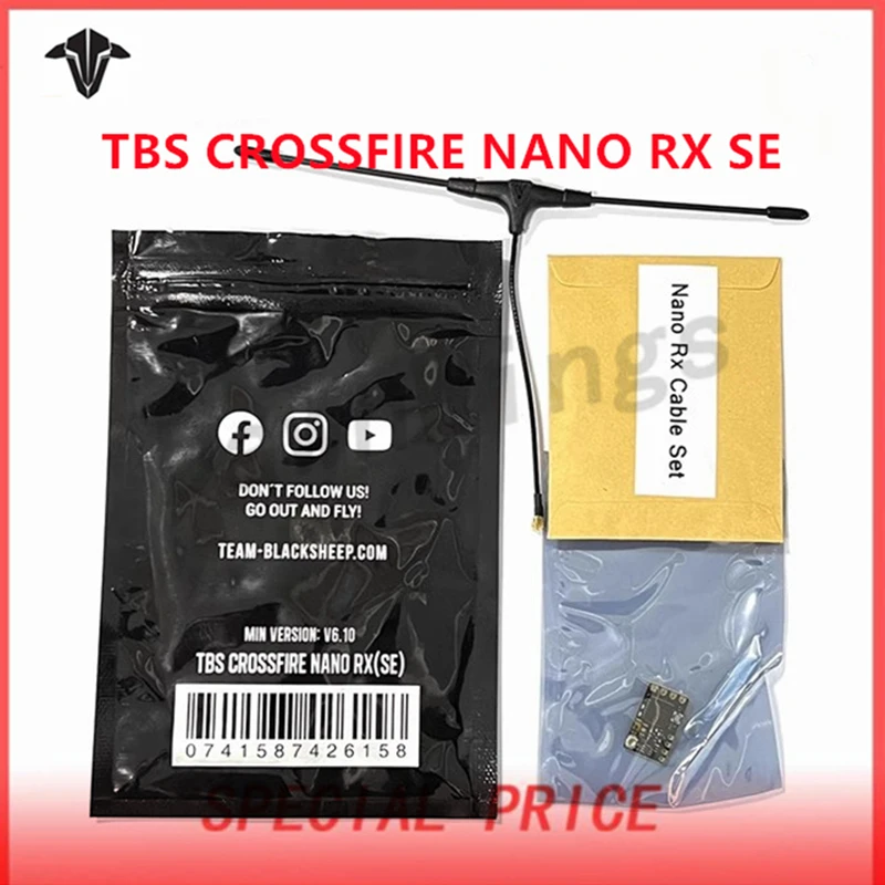 Original TBS Crossfire Nano RX /SE Receiver Immortal T V2 antenna RX CRSF 915/868Mhz Long Range Radio system RC