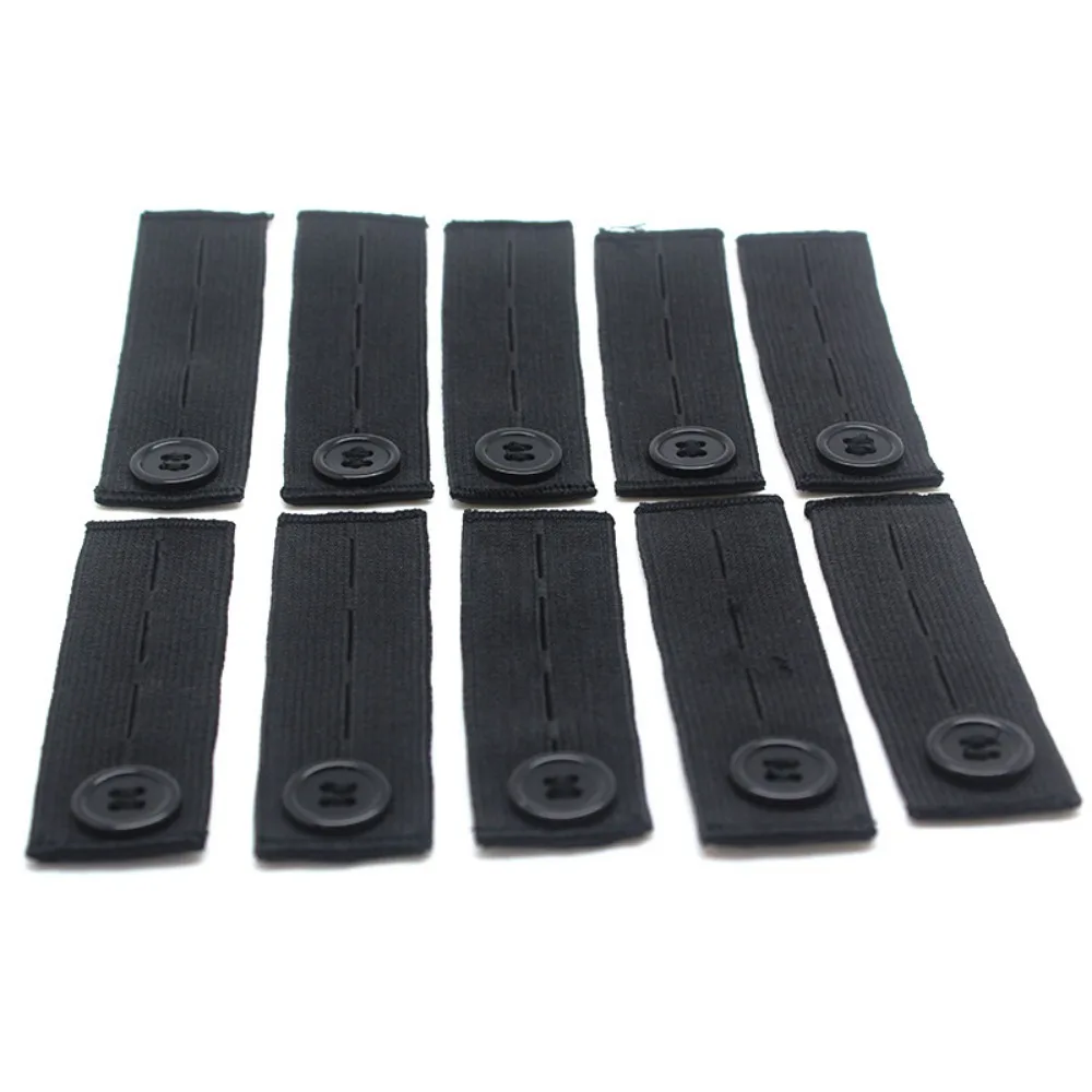 5pcs/lot Adjustable Elastic Waist Extenders Belt Waistband Expanders for Men Women Trousers Jeans Pants Button Extenders