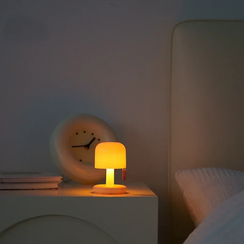 Lâmpada de mesa de carregamento usb luz da noite quarto cabeceira sala estar decoração iluminação toque candeeiros mesa minimalista luzes