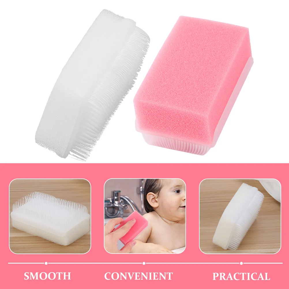 2 Pcs Sensory Training Device Brush Scrub Therapy for Autism Defensiveness Sponge