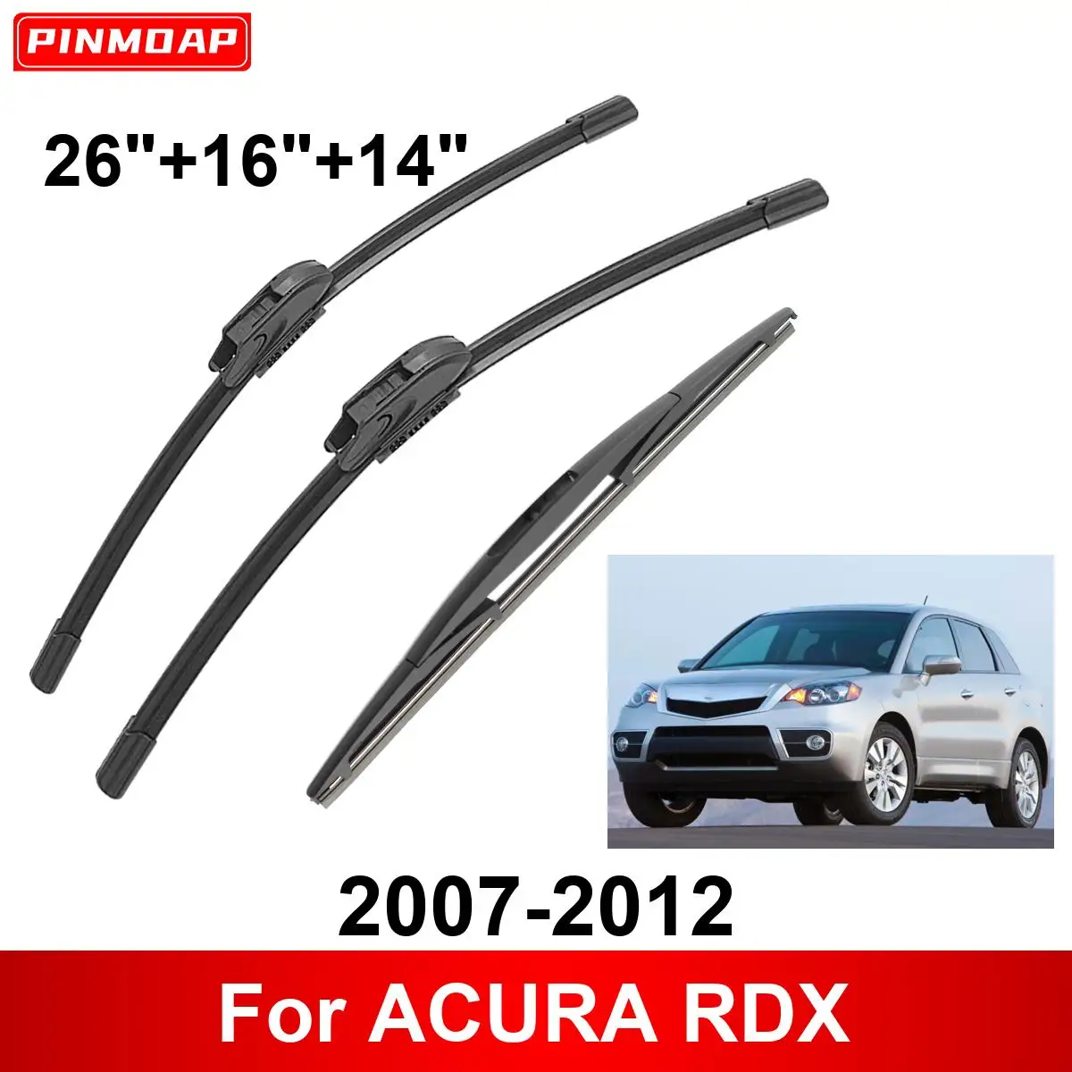 1/2/3/4/6PCS Car Wiper For ACURA RDX 2007-2012 Front Rear Wiper Blades Brushes Auto Accessories 2007 2008 2009 2010 2011 2012