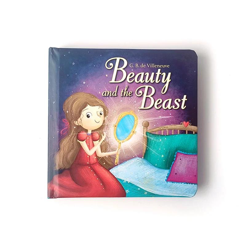 

Hot sale beauty and the beast fairy tale books baby educational tear-resistant children's book printing