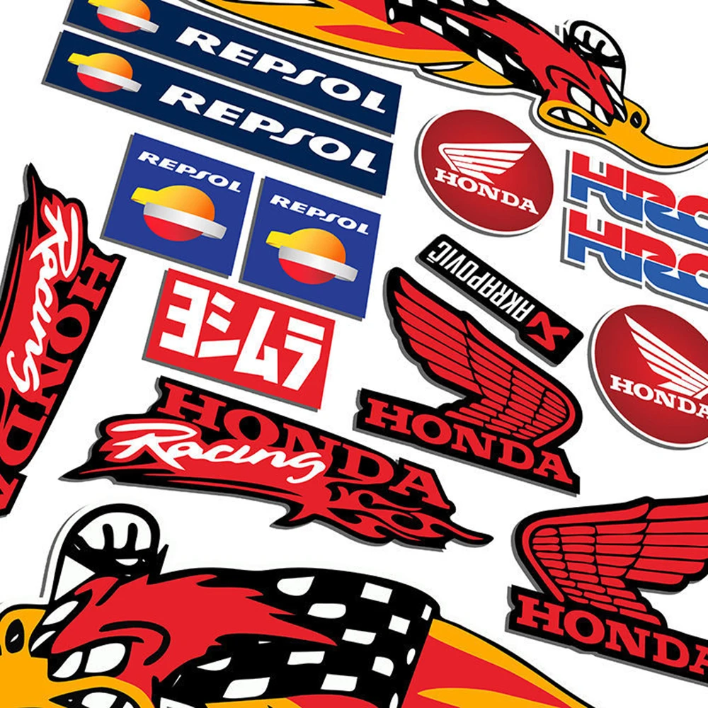 Motorcycle Body Decoration Helmet Stickers for Honda VT1300CX ‌Forza125 ‌RS150R ‌ADV 350 ‌NT1100 Motocross Modified Decals