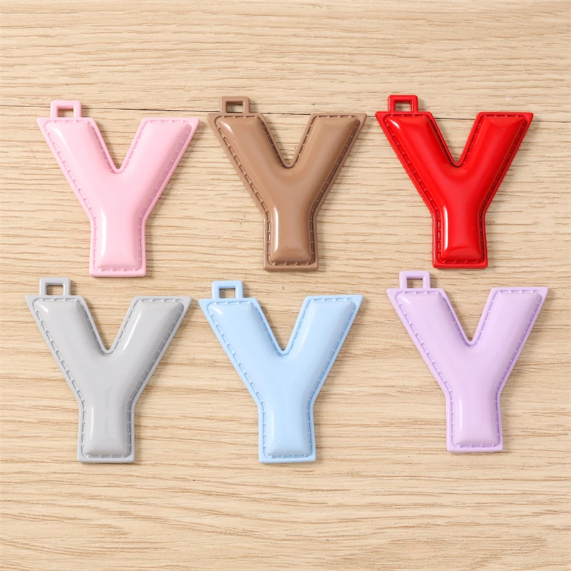 5 Stück niedliche, farbenfrohe Buchstabenanhänger (A-Z) für die Schmuckherstellung, Ohrringe, Halsketten, Armbänder, DIY-Bastelbedarf – Detail 29