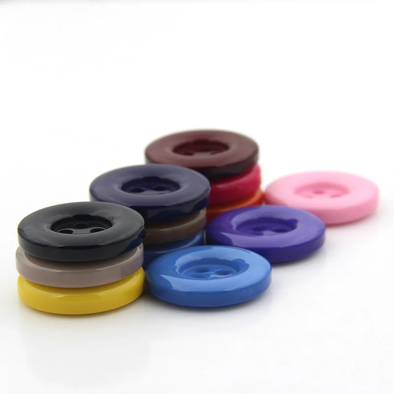 100pcs Colourful Resin Buttons Plastic Snaps For Clothes Plastic Snap Button Decorative Buttons For Tailor Sewing Accessories