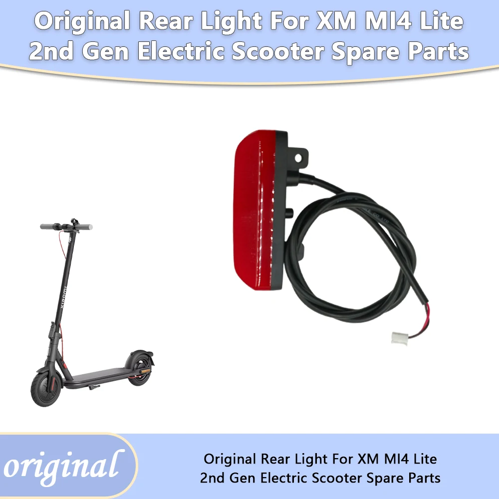 Electric Scooter LED Rear Taillight Brake Stop Warning Light For XM MI4 Lite 2nd Gen Rear Fender Lamp Spare Parts