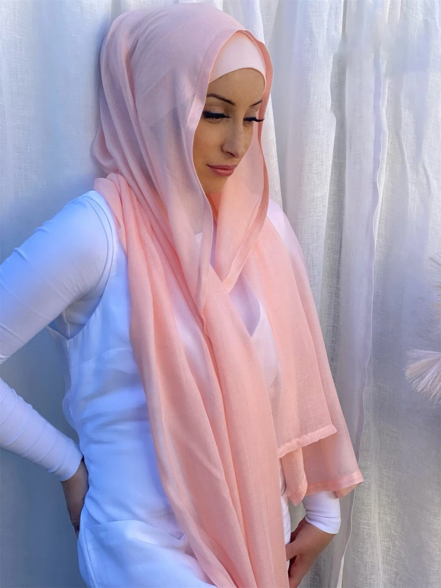 Premium kapas Rayon syal jilbab wanita lebar jahitan ukuran besar polos membungkus syal ikat kepala Turban Islam jilbab untuk wanita jilbab