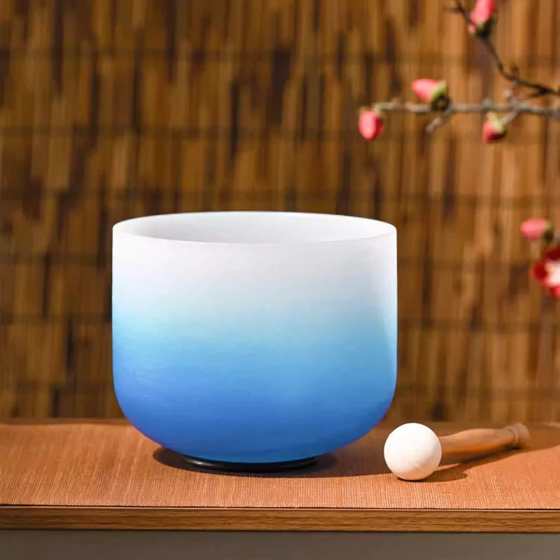 

8-дюймовые хрустальные поющие чаши для осознанности, релаксации, поющая чаша для медитации, звуковые целебные чаши, энергетические ударные инструменты