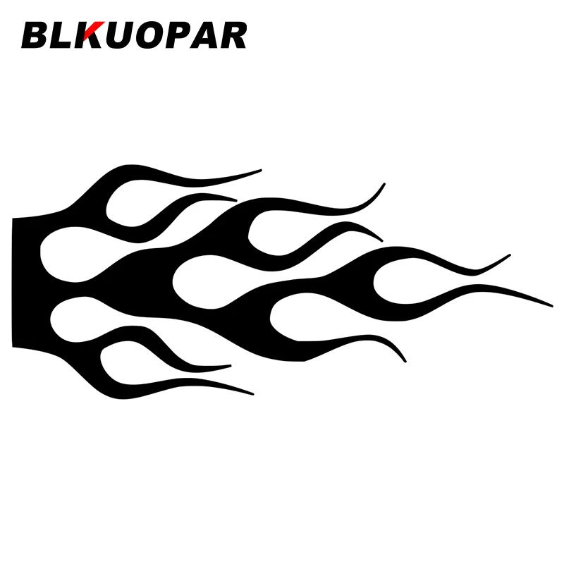 

BLKUOPAR For Flame Car Motor Fire Car Stickers Sunscreen Personality Decals Occlusion Scratch Trunk Helmet Decor Car Goods