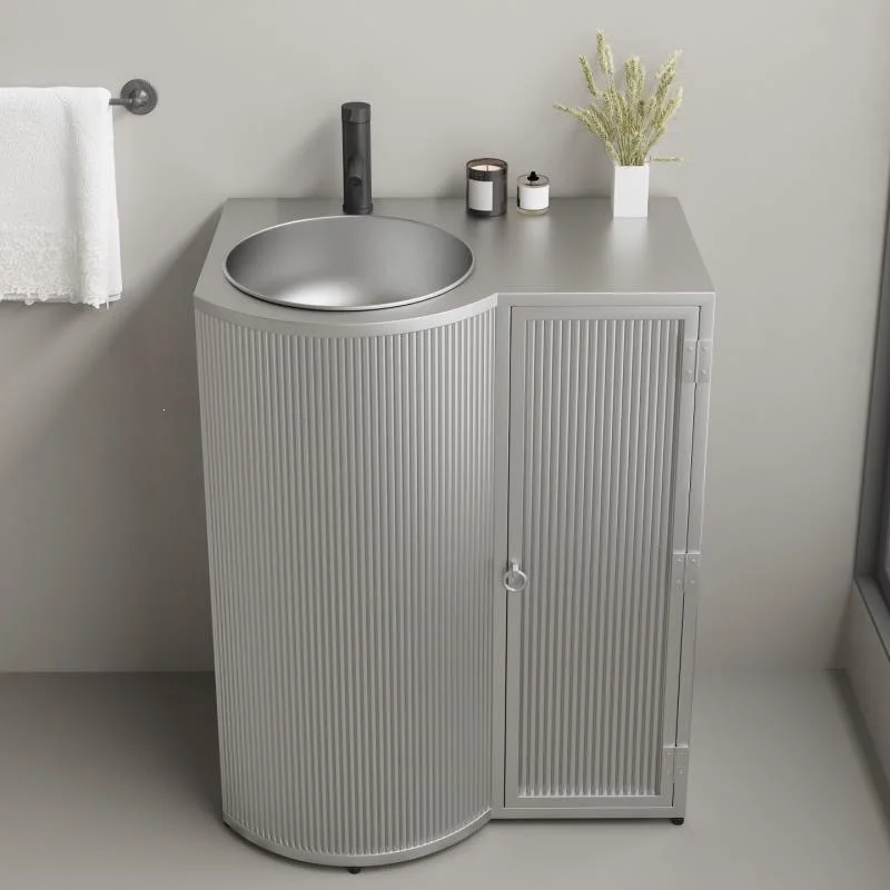 Durable Modern Pedestal Bathroom Sink With Matte Finish Full Tap Accessories Easy Clean For Hotel & Villa Use