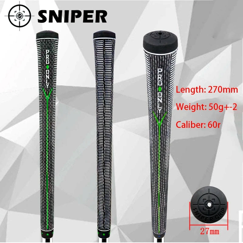 Mazza da Golf Grip Sniper filato di cotone Standard da uomo antiscivolo ferri da Golf ammortizzanti/impugnature in legno da Fairway