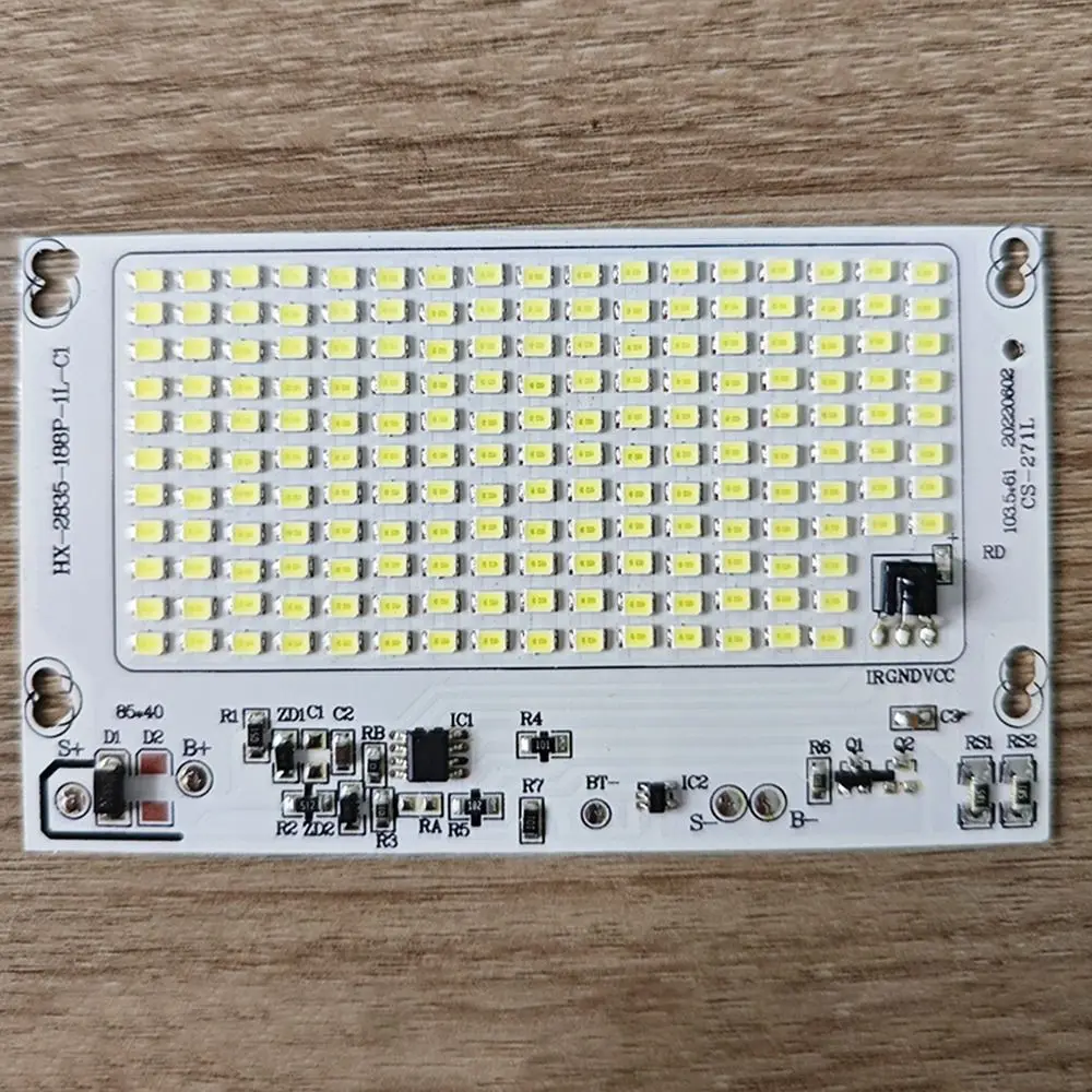 1Pcs SMD Bulb 2835 LED Lamp Chips 10W/15W/25W/40W/60W/100W High Brightness Light Source Panel White Light with Remote Controller