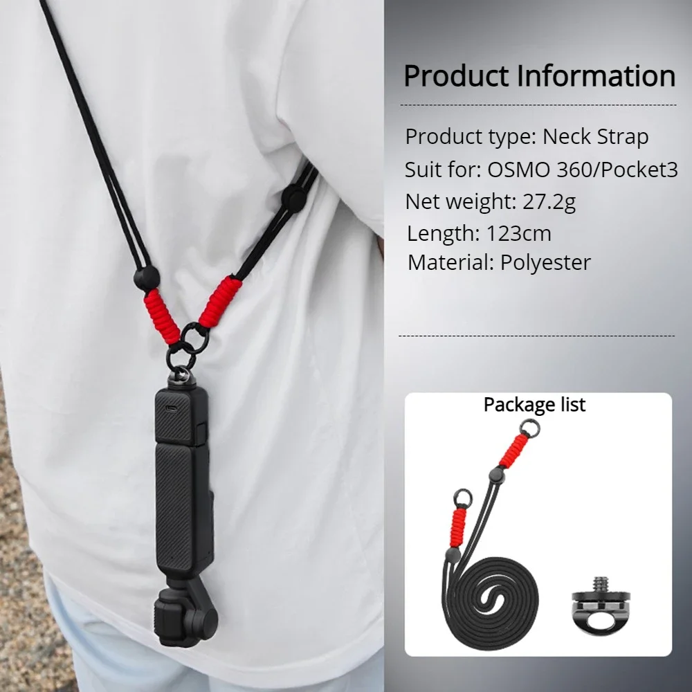 Camera Quick Release Wrist Shoulder Strap Hand Rope for Sony Insta360 X4/X3 DJI OSMO 360 Pocket3 Gopro DSLR Cameras Accessories