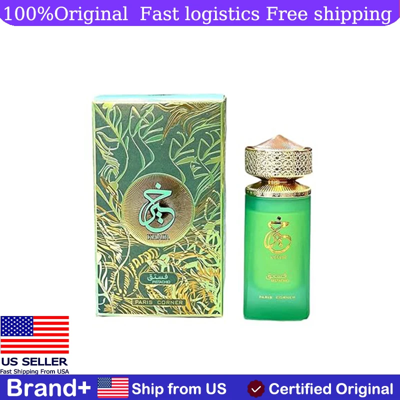

Paris Corner Pistachio Khair Unisex Perfume 3.4 Fl Oz Edp for Men and Women Long Lasting Fragrance Cologne Persistence Portable