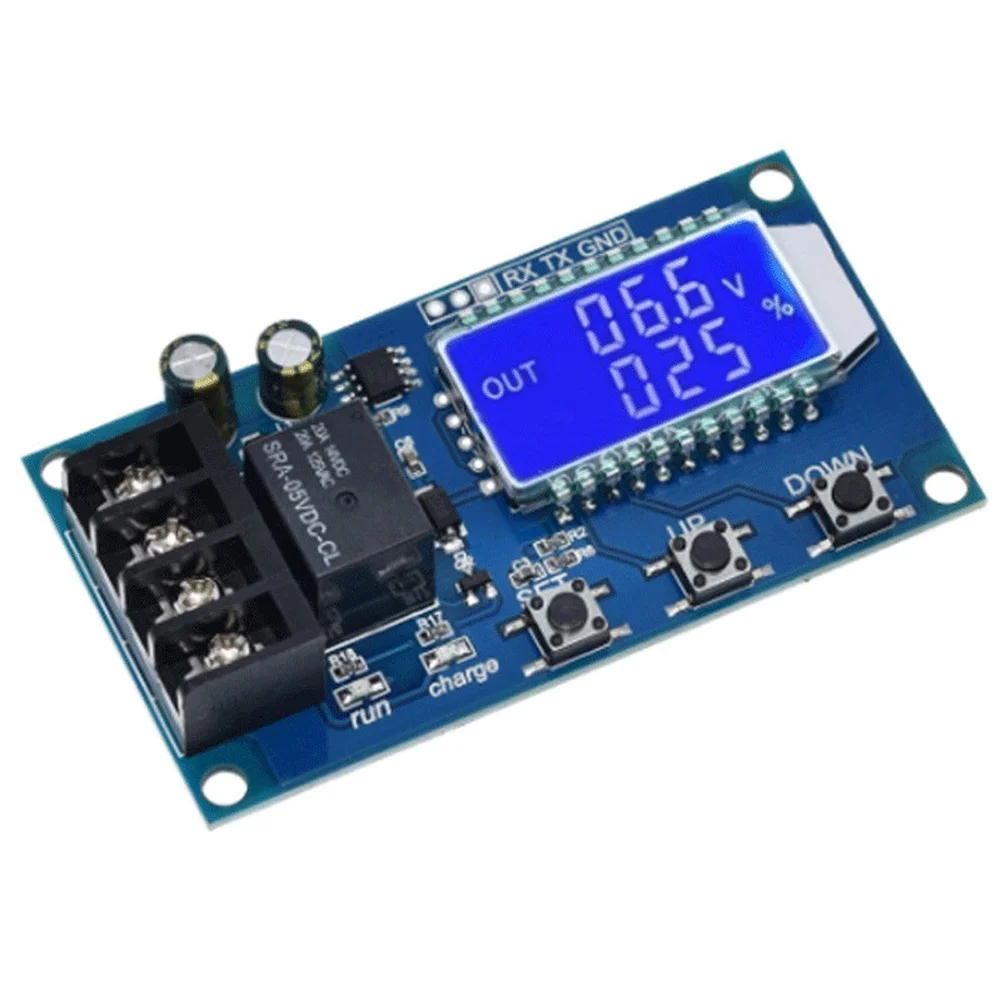 

XY-L10A Charging Control Module LCD Display Adjustable Timer Up to 100 Hours Auto Cut Off for 6V-60V Lithium and Acid