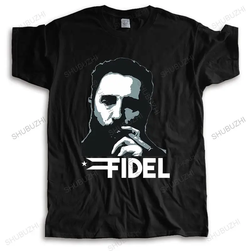 cotton High Quality tshirt men summer tees Brand Clothing Fidel Castro T-Shirt Cuba many short sleeve tops fashion unisex tees