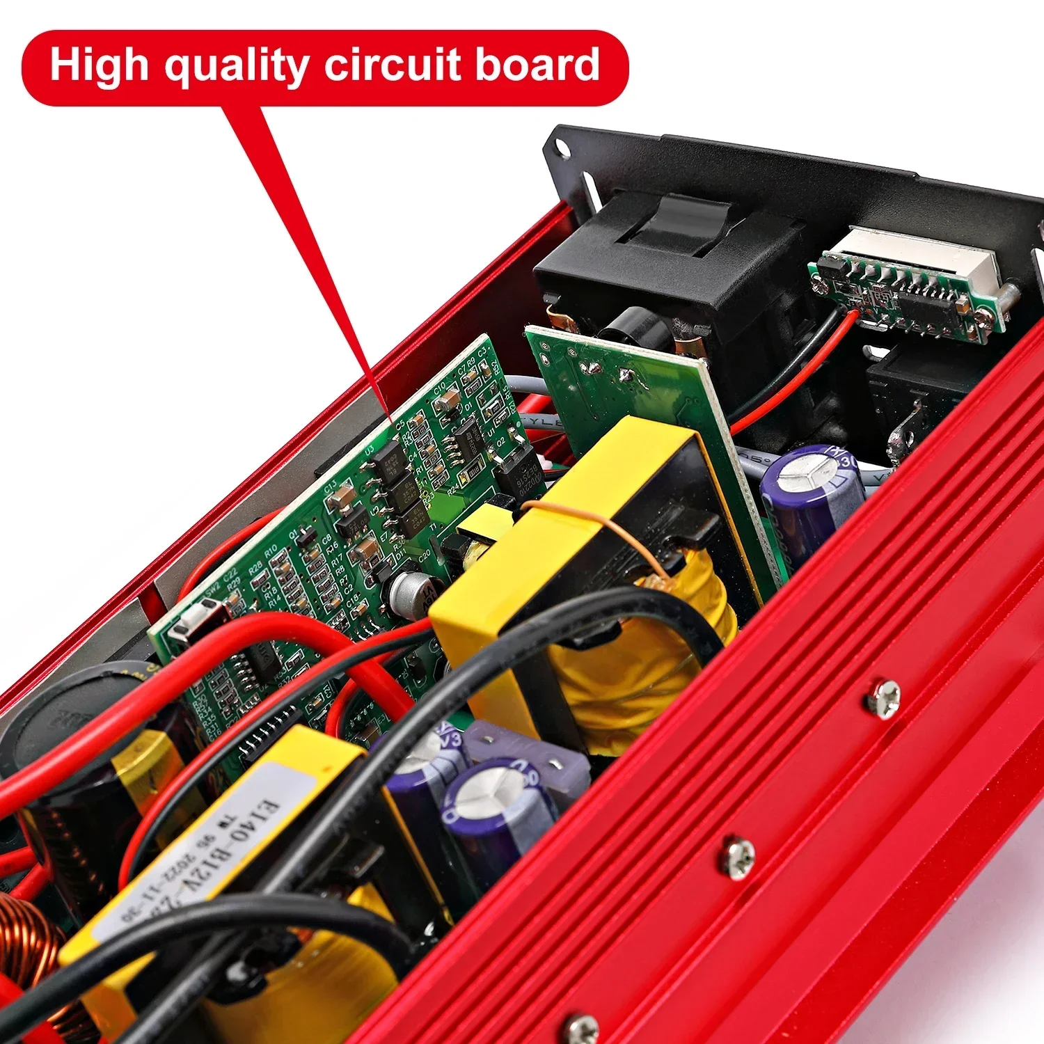 Imagem -06 - Inversor de Carro de Onda Senoidal Pura Inversor de Energia Conversor de Tensão Clipe de Jacaré dc para ac 12v 24v 220v 1000w 2000w 3000w