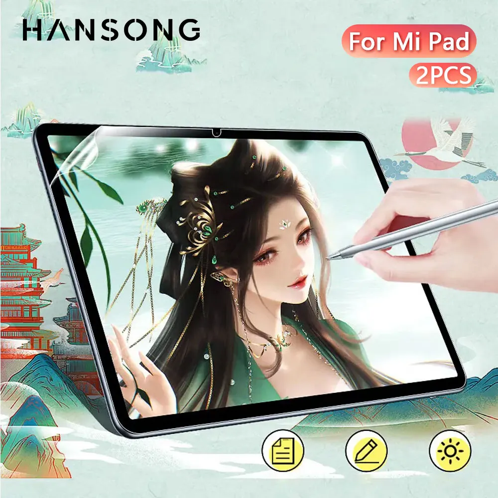 Protecteur d'écran pour Xiaomi Pad 6 5 Pro 6s Pro 12.4, 2 pièces, sensation de papier, pour RedmiPad SE 10.61 11, écriture magnétique, Film givré mat