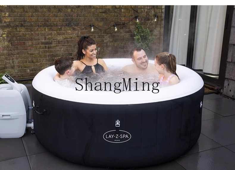 CL Inflatable Bath Outdoor Hot Spring Bath Inflatable Heated Pool Bathing Bucket Home Jacuzzi