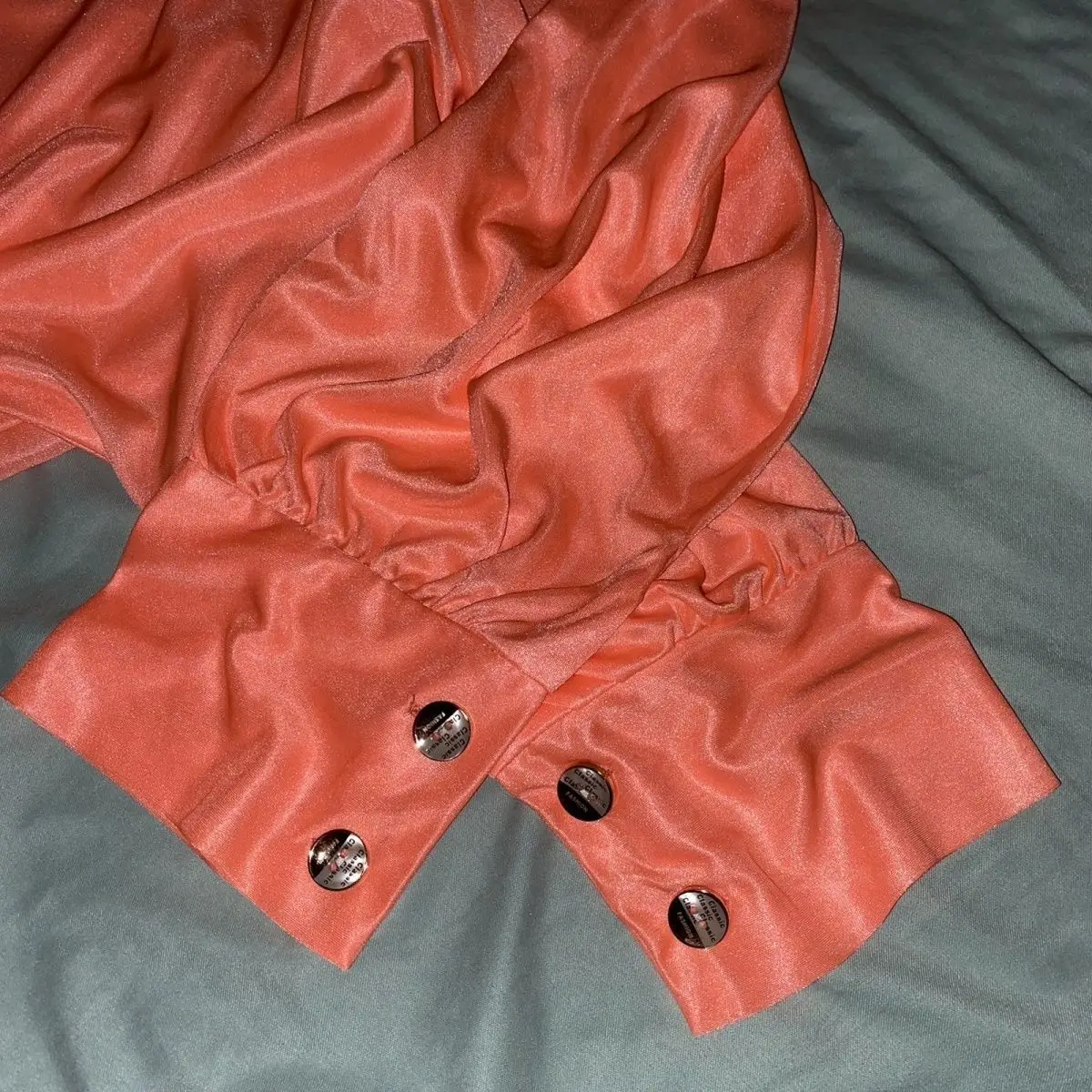 Glossy Sexy Men Women Satin Maxi Dress Batwing Sleeve Loose Night Dress Sleeping Robe view 4