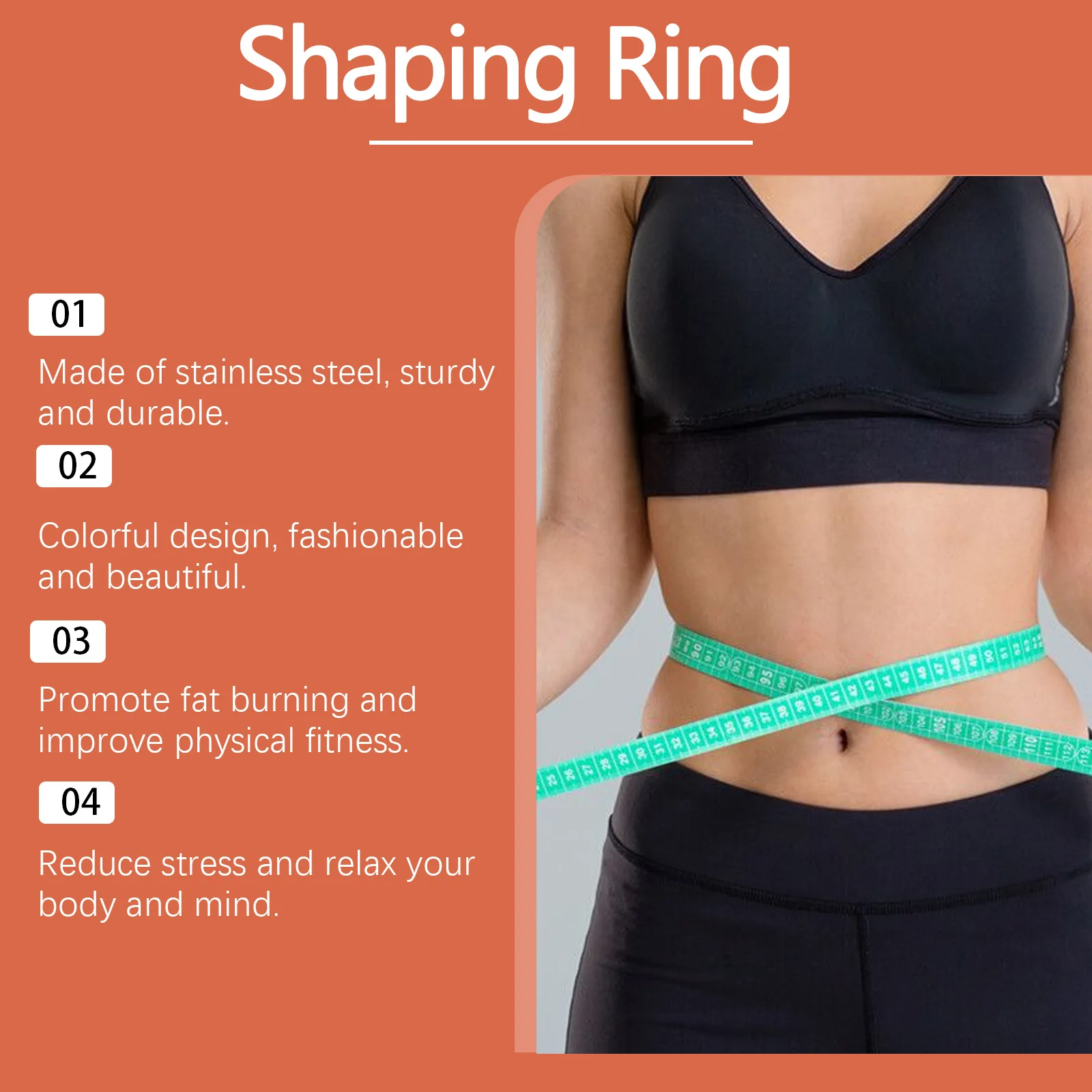 Weight Loss Ring Burning Fat Fitness Slimming Body Abdomen Waist Tummy Control Shaper Promote Blood Circulation Health Care Tool