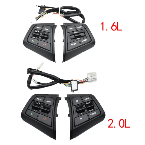 Botón de Control remoto para volante de coche, interruptor con cables para Hyundai ix25 1,6/creta 2,0