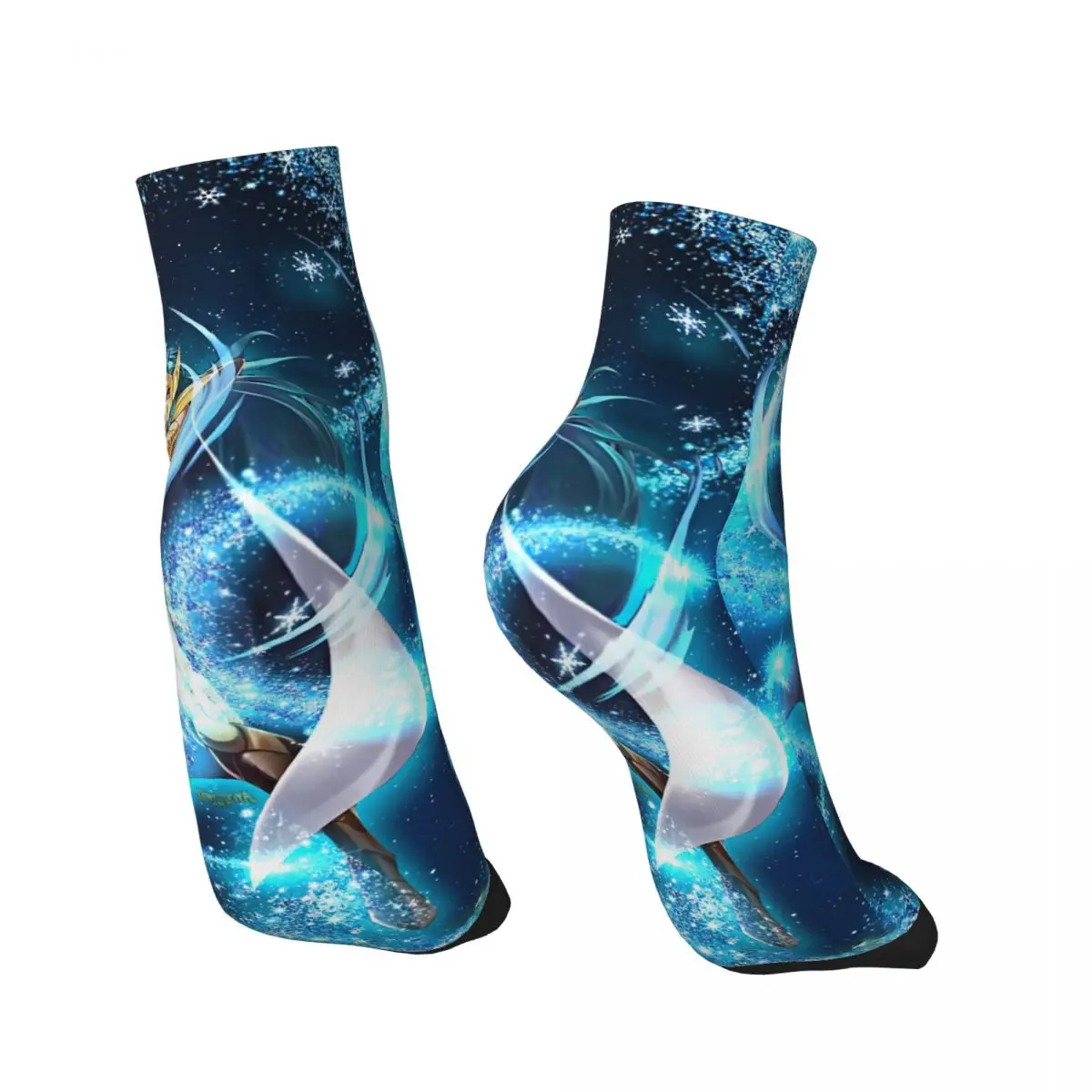 Camus De Acuario Saint Seiya Anime Ankle Socks Male Mens Women Spring Stockings Hip Hop