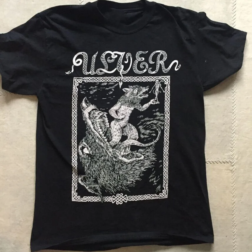 Vtg Ulver, Ulver Band T Shirt Style For Men Cotton Black All Size KN076