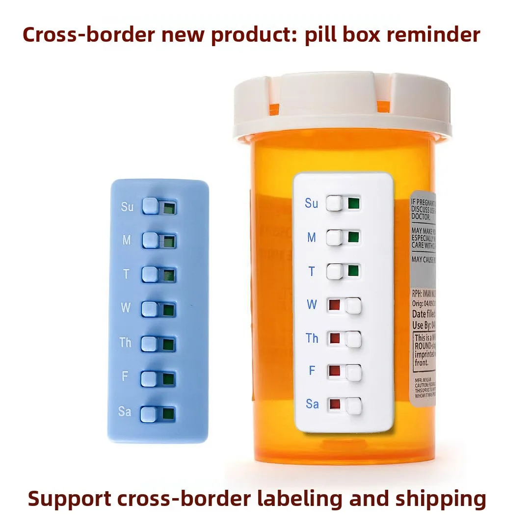 Reusable Pill Tracker & Reminder with Alarm Daily Vitamin Medicine Case