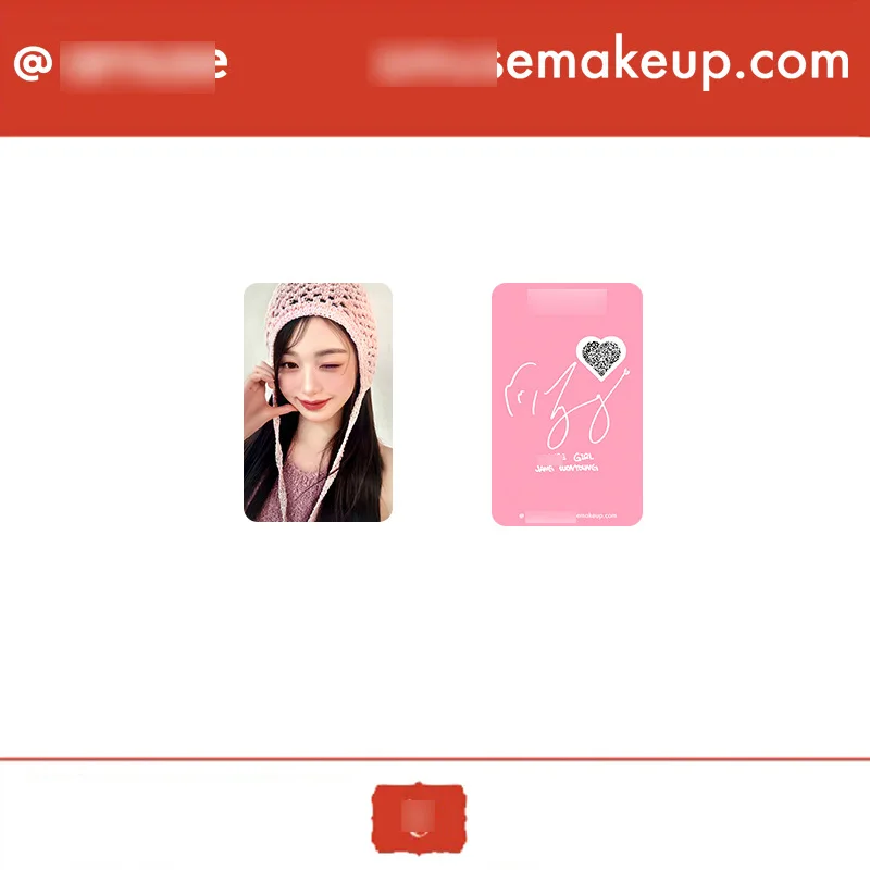 4Pcs/Set KPOP Wonyoung AMUSE Endorsement Cute Selfie LOMO Cards Double-Sided Cute Photocards Postcards Fans Collectibles Gifts