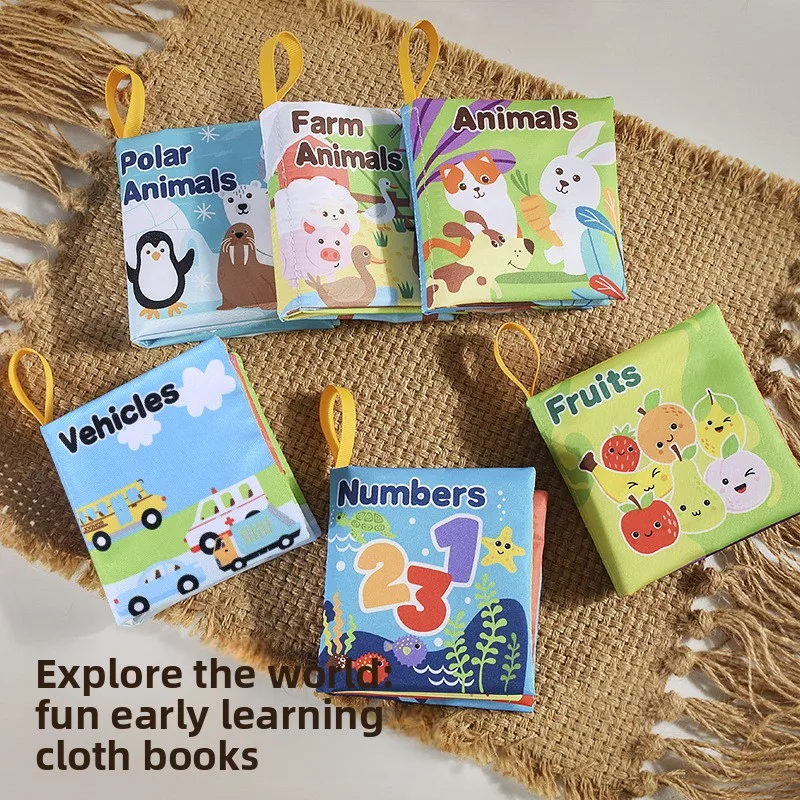 

Тканевая книга «Океанский лес»: прочный материал, тактильная стимуляция, развивающая игрушка для раннего обучения, безопасная