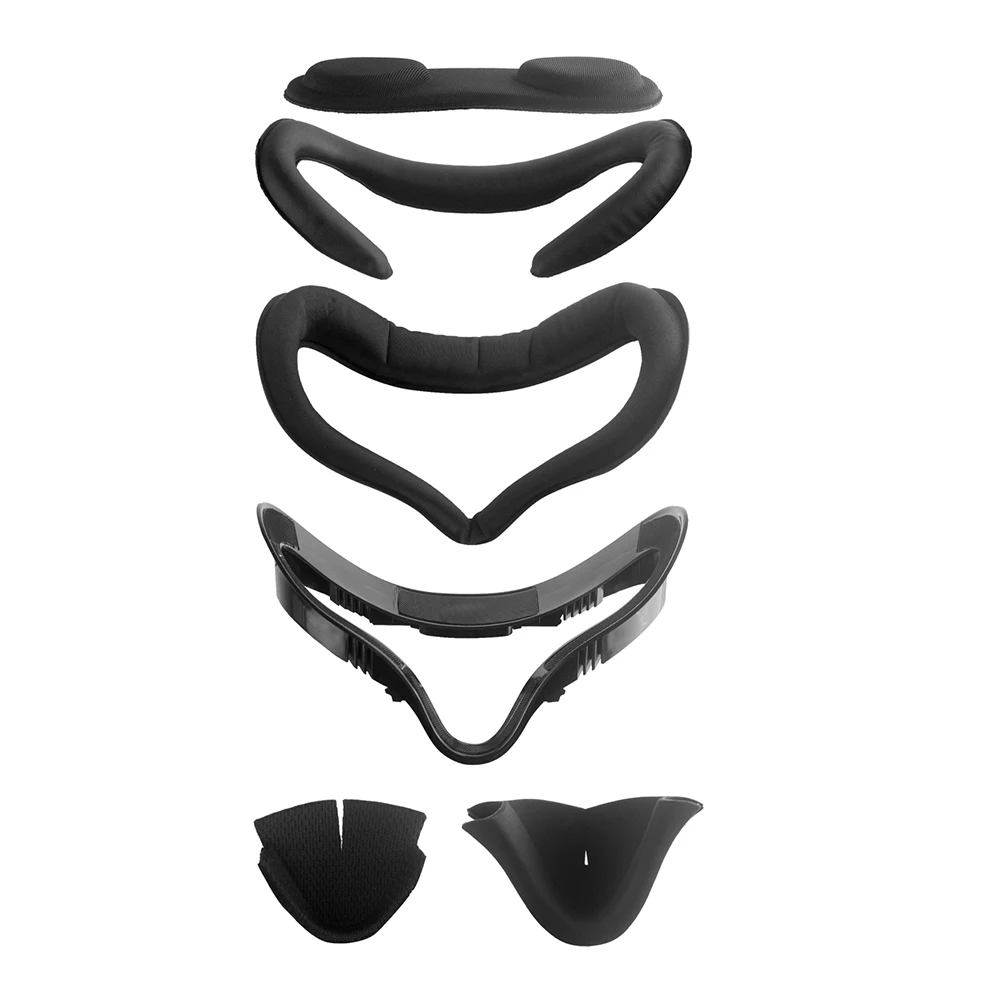 6 Cái/bộ Thay Thế Mặt Mắt Miếng Lót Đệm Oculus Nhiệm Vụ 2 Mặt Mặt Bao Chân Đế Bảo Vệ Mặt Nạ VR Tai Nghe Phụ Kiện