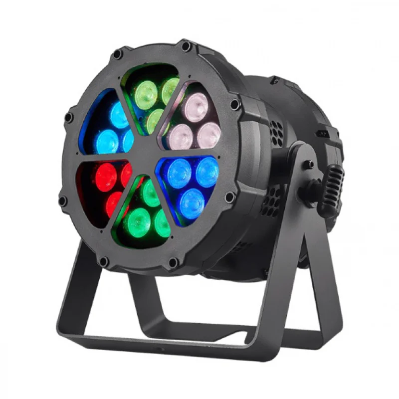 

Tiitee 18x12W RGBW WaterProof Par Spotlight DMX512 Control IP65 Waterproof Aluminum Alloy Construction for Lighting
