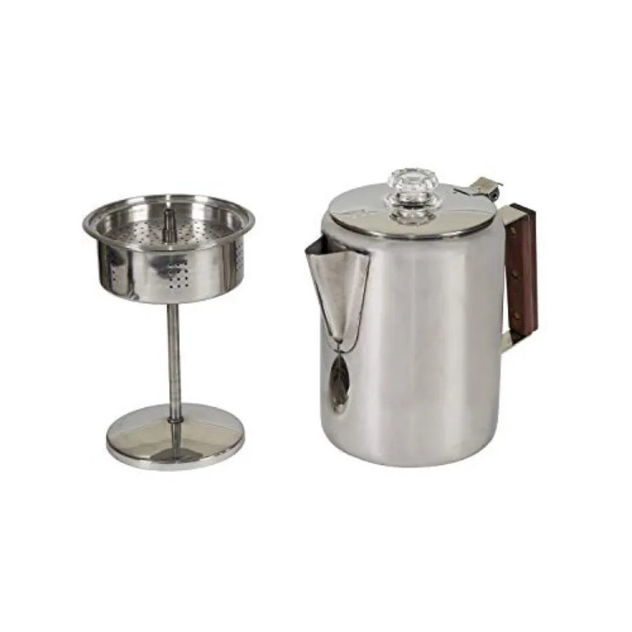

Stainless Steel Percolator Coffee Pot 276- Silver