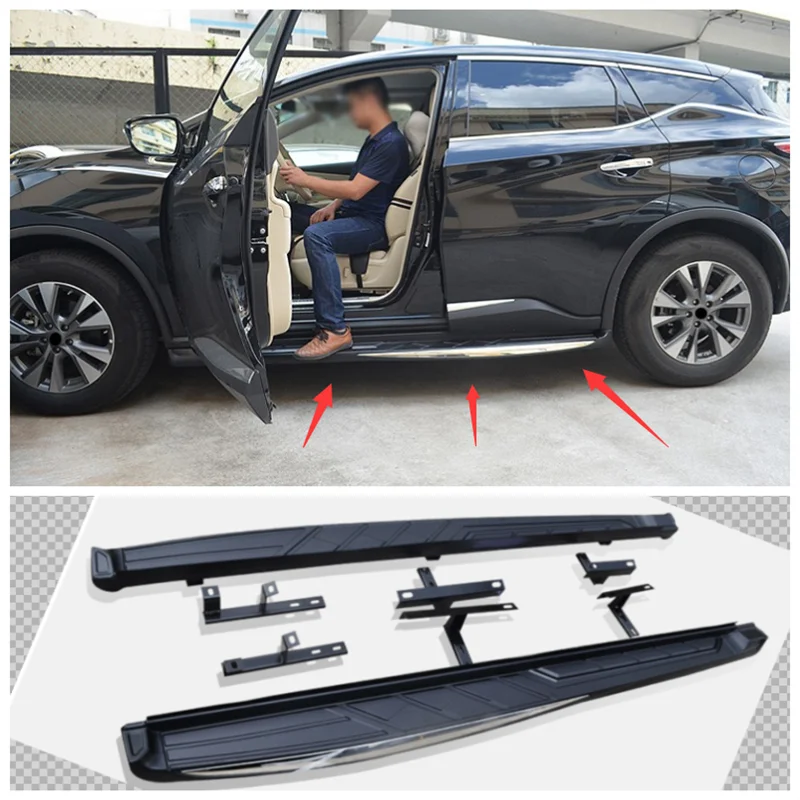 

For Nissan Rouge 2015 2016 2017 2018 2019 2020 2021 2022 High Quality Aluminum Alloy +ABS Running Boards Side Step Bar Pedal