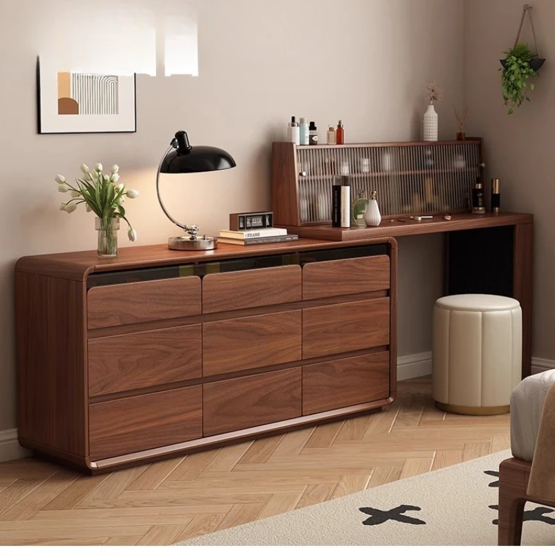 

Makeup table storage cabinet integrated bedside cabinet 2024 new