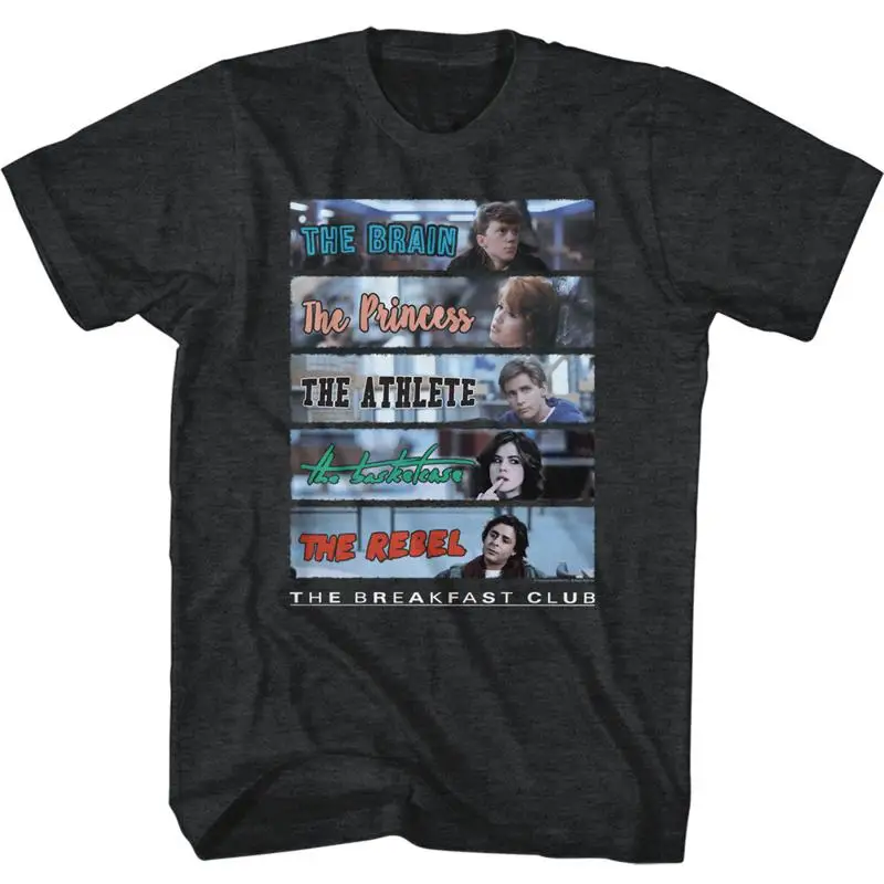 The Breakfast Club Character Nicknames Black Heather Tall T Shirt