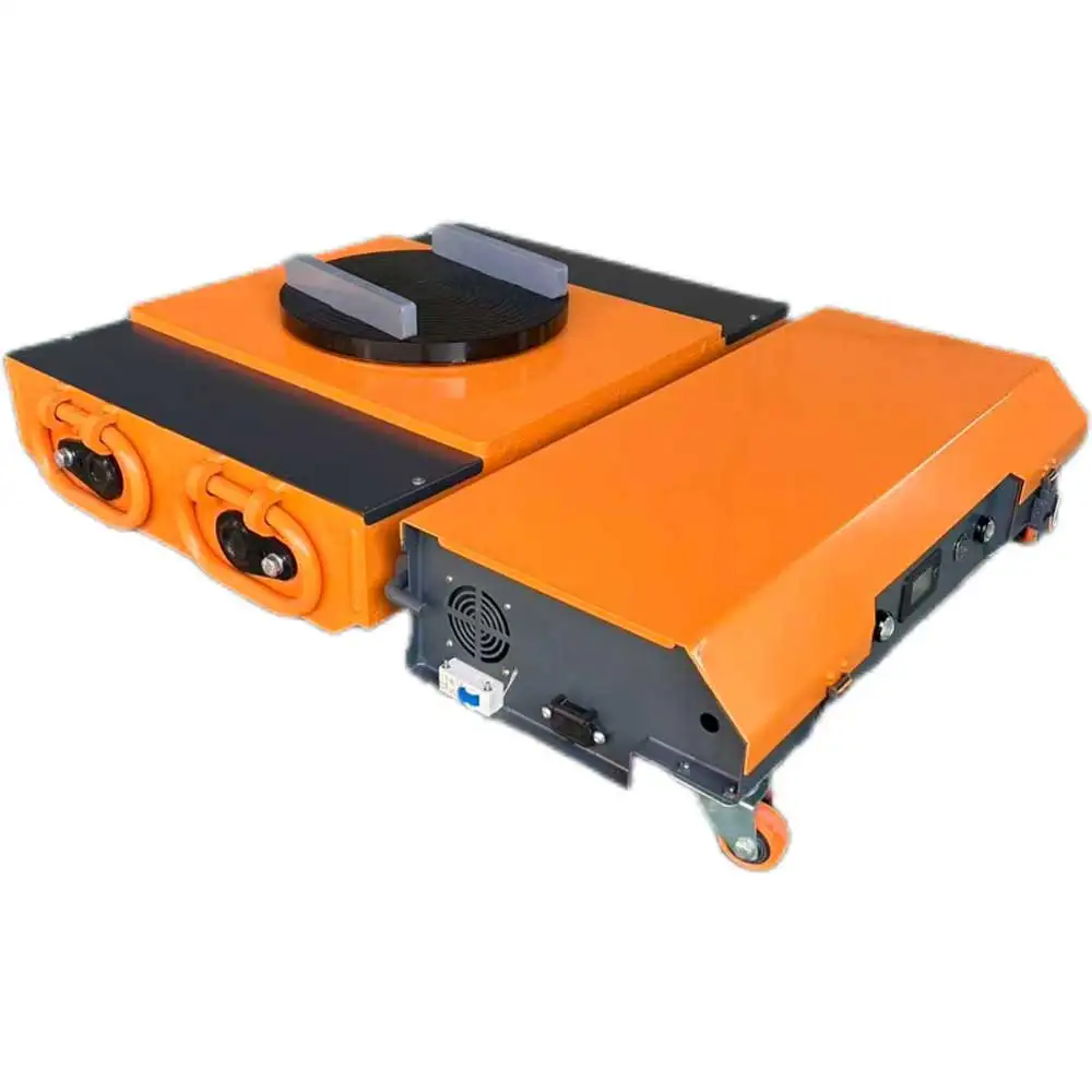 50Ton Electric Roller Cargo Trolley Moving Tank Trolley Cargo Skate Remote Controller for Factory Warehouse