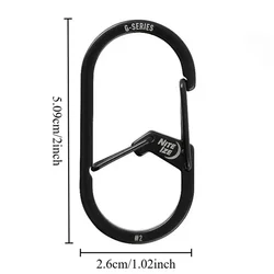 Roestvrij staal Quick Link Lock Ring Hook Outdoor multifunctionele waterfles Quick Buckle Snap Shackle Chain Buckle voor sleutel